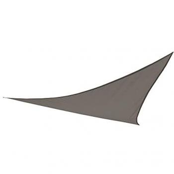 Toldo vela triangular de sombra Aktive Garden gris antracita 360x360x360 cm
