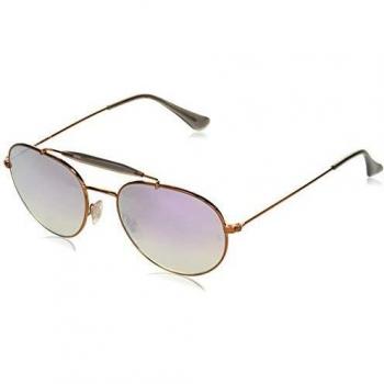 Ray-Ban Aviator Double Bridge Multi-Color Sunglasses with Purple Gradient Lenses, Medium Size (RB 3540)