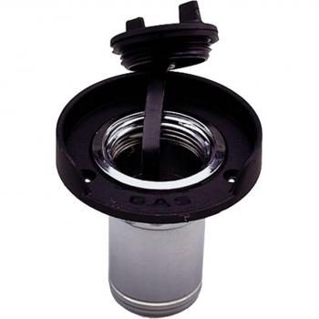 Perko Non-Locking Gas Fill for 1-1/2 Hose - Chrome Plated Zinc, Black Flange