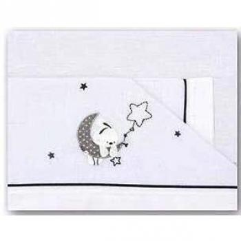 Pirulos Luna - Sábanas franela maxi, color gris