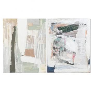 Cuadro DKD Home Decor 80 x 3,7 x 100 cm Abstracto Urbano (2 Unidades)