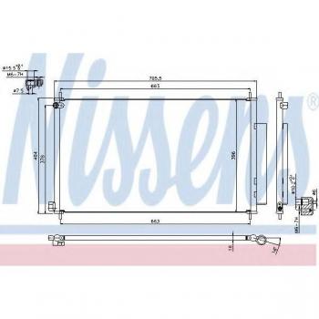 Condensador de Aire Acondicionado Nissens 940354 con Deshidratador de Aluminio para HONDA CR-V 4