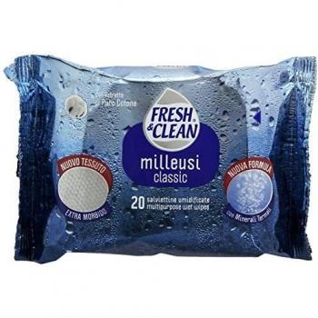 Toallitas Húmedas Multiusos Classic Fresh & Clean 20 Piezas