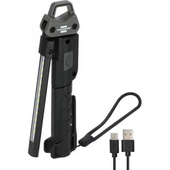 Lámpara de Mano LED Recargable 400 lm Plegable con 3 Fuentes de Luz y Carga USB-C