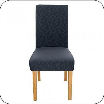 Amazon Brand - Umi Fundas de Silla Decorativas Suave de Salon Comedor 2 Piezas Gris
