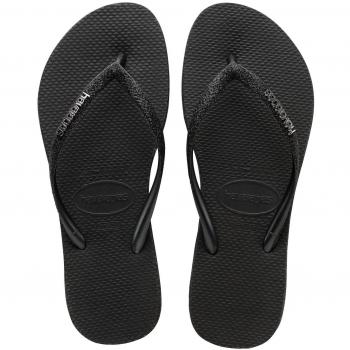 Havaianas Slim Sparkle II Black Women's Flip Flops