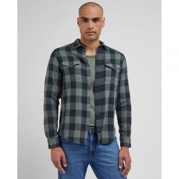 Camisa de hombre Lee classic de cuadros en color verde