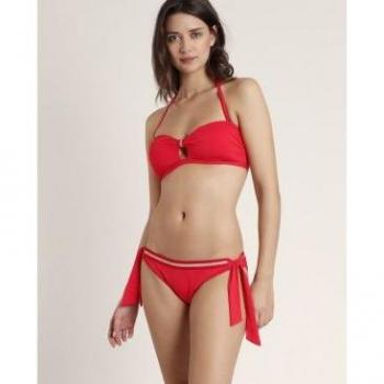Bikini Bandeau Sport Luxe rojo Admas para mujer