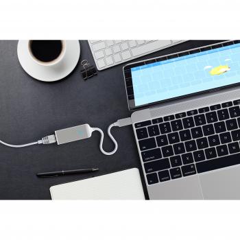 Satechi Silver USB-C to Gigabit Ethernet Adapter