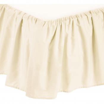 American Baby Company 100% Cotton Percale Portable Mini Crib Skirt, Ecru by American Baby Company