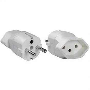 Bachmann 921012 Enchufe Schuko, 250 V, Blanco
