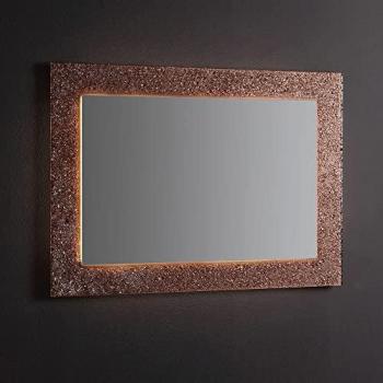 Marco de Espejo Rectangular Vidrio Fundido Bronce 98X70