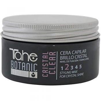 Tahe Botanic Styling Cera Capilar/Cera para Pelo Brillo Cristal para un Look Brillante y Moajdo, Fijación 2, 100 ml