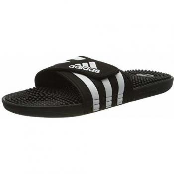 Adidas Adissage Unisex Slides - Black and White