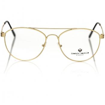 Frankie Morello Gold Metallic Fibre Frame