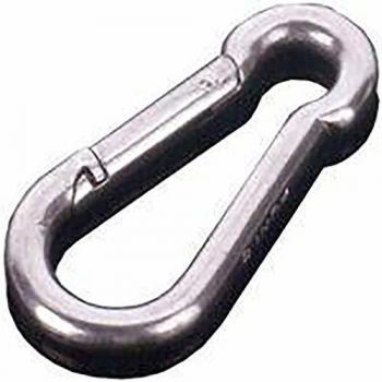 Mosquetón Bombero Galvanizado DIN 5299C - 140 x 12 mm (Paquete de 10)