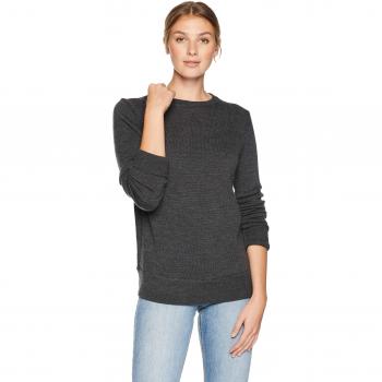 Icebreaker Wmns patrón Crewe Sweater, 104315, Char HTHR, Small