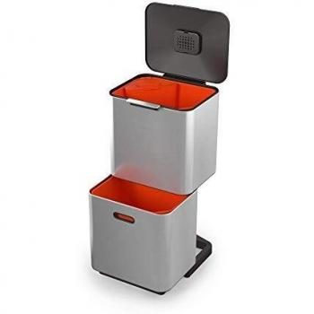 Joseph Joseph Totem Max 60-Litre Waste Separation & Recycling Unit- - Stainless Steel
