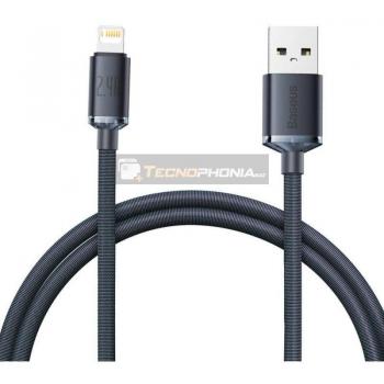 Baseus Lightning Crystal Shine Cable 20W 1.2m Negro