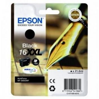 Cartucho de tinta Epson C13T16814010 Original de Alto Rendimiento en Color Negro