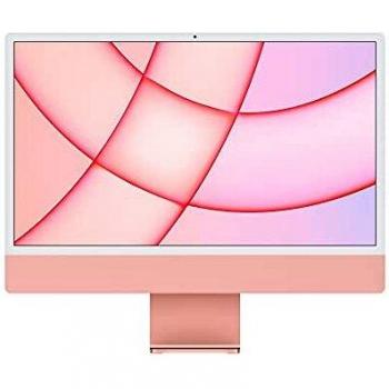 Apple iMac 2021 de 24 Pulgadas con Retina 4.5K, Chip M1 CPU y GPU de Ocho Núcleos, 8GB RAM, 256GB SSD - Rosa