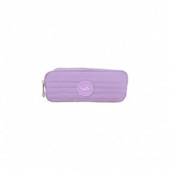 Estuche portatodo doble de la serie Pastel - morado