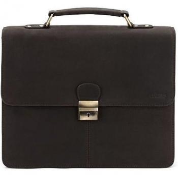 LEABAGS Porto maletín de auténtico cuero búfalo en el estilo vintage - NuezMoscada