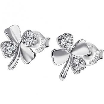 Pendientes Lotus Silver LP3108-4/1 Trébol de Plata con Circonitas para Mujer