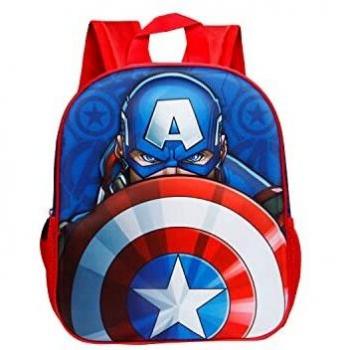 Mochila 3D Capitán América Patriot Marvel Multicolor Pequeña