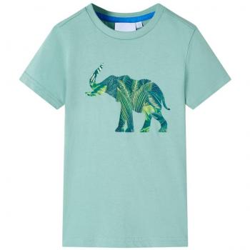 Camiseta infantil caqui claro 128