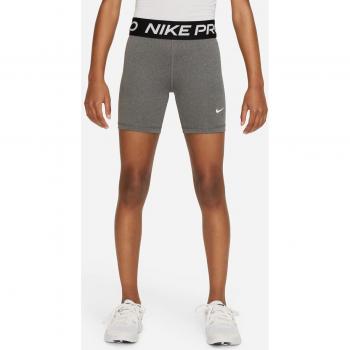 Nike - Short de niña Pro Dri-FIT 13 cm - Gris (S)