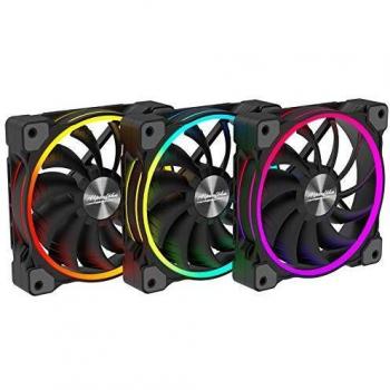 Alpenfohn 140mm wing boost 3 argb pwmventilador triple z negro