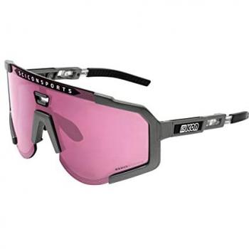 Gafas de sol polarizadas Scicon Aeroscope gris con lente rosa CAT3