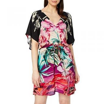 Desigual Vest_kalawao Vestido, Rojo