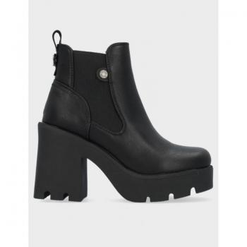 Botín de Mujer Refresh 171397 con Cierre de Cremallera, Color Negro, Talla 40, Altura del Tacón 10 cm