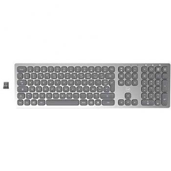 Teclado Inalámbrico Ultra Slim Mobility Lab Francés AZERTY Plateado 2.4GHz