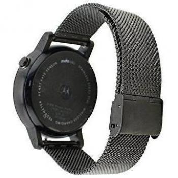 WayIn® Cierre plegable de acero inoxidable duradero correa de reloj Band 20MM para Motorola Moto 360