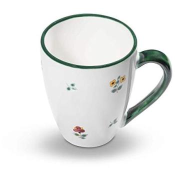 Taza de Desayuno Gmundner Keramik Flores Esparcidas 0,3L Hecha a Mano en Austria