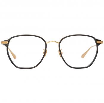 Linda Farrow DANILO LFL1246 C1 Women’s Eyeglasses Black Size 53 - Blue Light Block Available