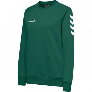 Hummel Sudadera Go Cotton para Mujer 203507, Evergreen, Talla S