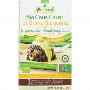 Altricereali Cous Cous Trigo Sarraceno sin Gluten - 4 Paquetes de 1 x 375 gr - Total: 1500 gr