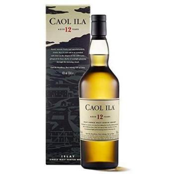 Caol Ila 12 Años Whisky Escocés Puro de Malta de la Isla de Islay - 700 ml