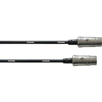 Cordial 0.6m MIDI Cable - Black, 2x 5-Pin DIN Connectors