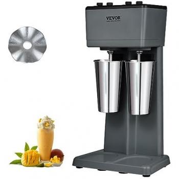 VEVOR 500W Double Head Electric Milkshake Maker with 3-Speed Control and 820mL Capacity