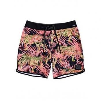Bañador corto para hombre Quiksilver Highline Camocat 18 (Fiery Coral)