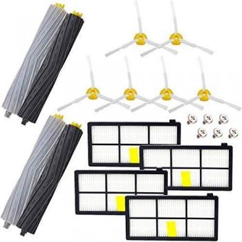 SAFETYON Recambios de Cepillos Filtros para iRobot Roomba, 20 Piezas, Compatible con Seire 800 805 860 861 870 871 880 885 890 900 960 961 964 966 970 980, Kit de Repuestos de iRobot Roomba