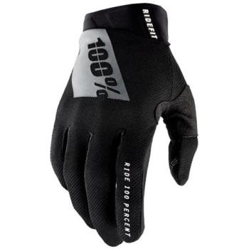 Guantes de bicicleta 100% Ridefit Negros (M)