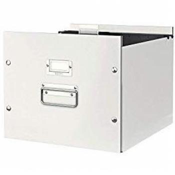 Caja de almacenamiento para documentos colgantes Leitz Click & Store, 320x240x335mm, blanca