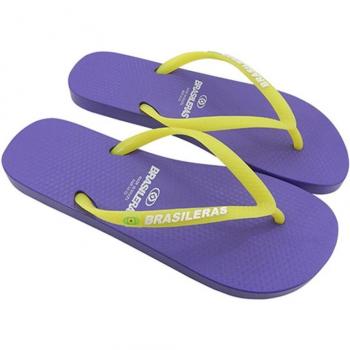 Chanclas Brasileñas Clásicas Combi Neón Mujer Morado / Amarillo EU 38-39