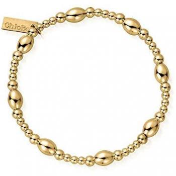 Gold Plated Cute Oval Bracelet GBCOR